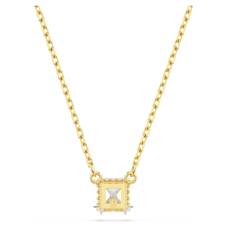 Pendente Stilla Attract, Taglio squadrato, Bianco, Placcato color oro