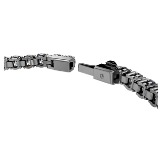 Braccialetto Matrix Tennis, Taglio Round, Grigio, Placcato rutenio