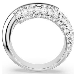 Anello Dextera, Bianco, Placcato rodio