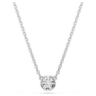 Pendente Imber, Taglio Round, Bianco, Placcato rodio