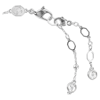 Braccialetto Imber, Taglio Round, Bianco, Placcato rodio