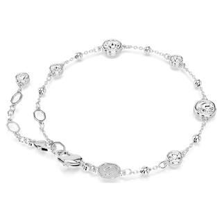 Braccialetto Imber, Taglio Round, Bianco, Placcato rodio