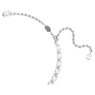 Girocollo Millenia, Taglio ottagonale, Bianco, Placcato rodio