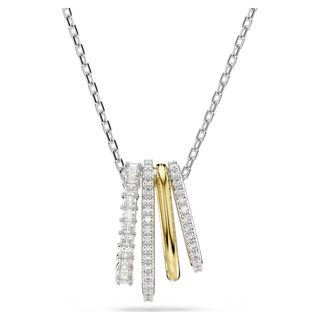 Pendente Hyperbola, Taglio misto, Bianco, Mix di finiture