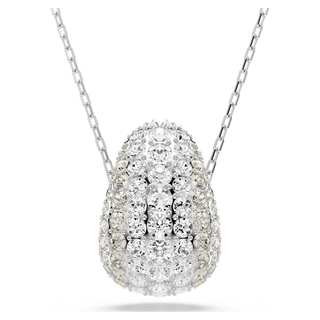 Pendente Sublima, Taglio Round, Bianco, Placcato rodio