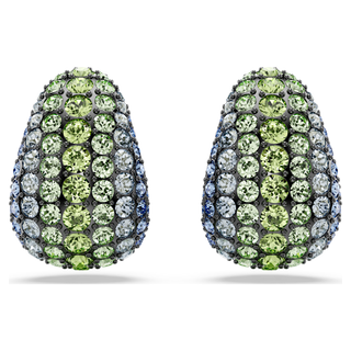 Orecchini pendenti Sublima, Taglio Round, Piccoli, Multicolore, Placcato rutenio