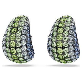 Orecchini pendenti Sublima, Taglio Round, Piccoli, Multicolore, Placcato rutenio