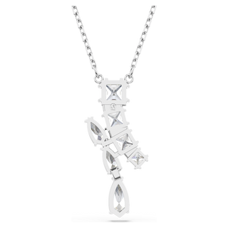 Pendente Matrix, Taglio misto, Bianco, Placcato rodio