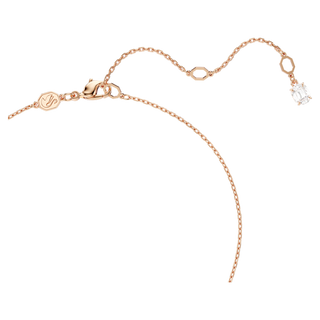 Pendente Hyperbola, Taglio misto, Bianco, Placcato color oro rosa