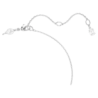 Pendente Stilla Attract, Taglio squadrato, Bianco, Placcato rodio