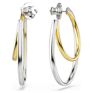 Orecchini a cerchio Hyperbola, Taglio Round, Medi, Bianchi, Mix di finiture