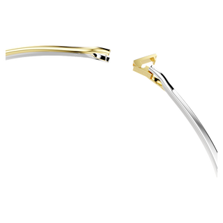 Girocollo Hyperbola, Taglio Round, Bianco, Mix di finiture