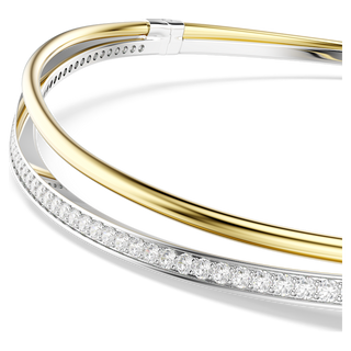 Girocollo Hyperbola, Taglio Round, Bianco, Mix di finiture