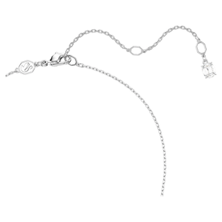 Collana Matrix, Sfumatura di tagli Round, Bianca, Placcato rodio