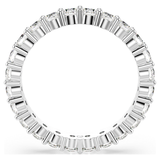 Anello Matrix Vittore, Taglio Round, Bianco, Placcato color argento