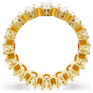 Anello Matrix, Taglio Oval, Bianco, Placcato color oro