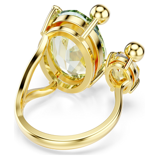 Anello aperto Gema, Taglio misto, Multicolore, Placcato color oro