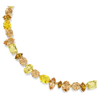 Collana Gema, Taglio misto, Giallo, Placcato color oro