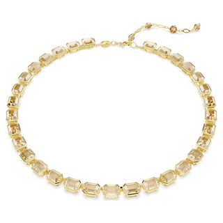 Collana Millenia, Taglio ottagonale, Giallo, Placcato color oro