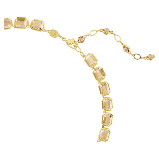 Collana Millenia, Taglio ottagonale, Giallo, Placcato color oro