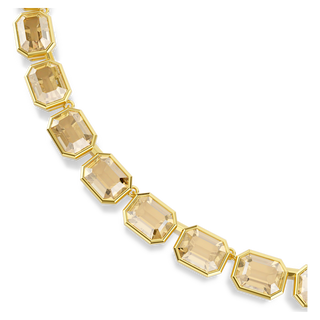 Collana Millenia, Taglio ottagonale, Giallo, Placcato color oro