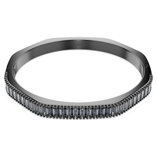 Bracciale rigido Matrix, Taglio baguette, Forma ottagonale, Grigio, Placcato rutenio