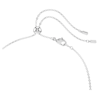 Collana Constella, Taglio misto, Bianca, Placcato rodio