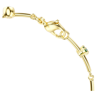 Braccialetto Constella, Taglio misto, Verde, Placcato color oro