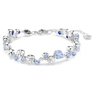 Braccialetto Constella, Taglio misto, Blu, Placcato rodio