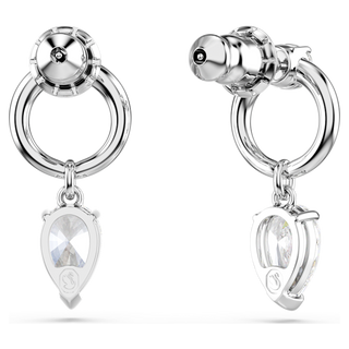 Orecchini pendenti Mesmera, Taglio misto, Bianchi, Placcato rodio