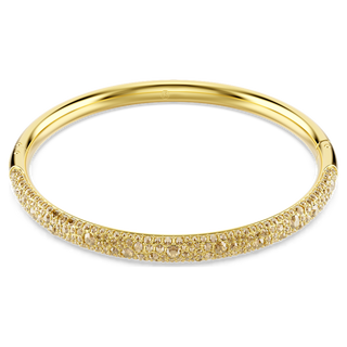 Bracciale rigido Sublima, Pavé a neve, Tono dorato, Placcato color oro