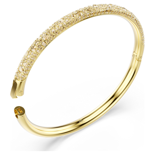 Bracciale rigido Sublima, Pavé a neve, Tono dorato, Placcato color oro