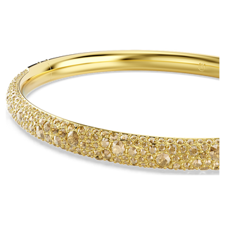 Bracciale rigido Sublima, Pavé a neve, Tono dorato, Placcato color oro