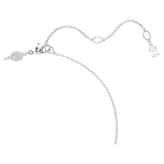 Pendente Swan, Cigno, Bianco, Placcato rodio