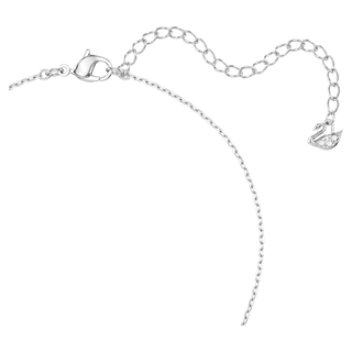 Pendente Matrix, Taglio squadrato, Blu, Placcato rodio