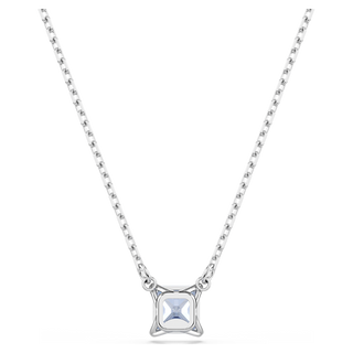 Pendente Matrix, Taglio squadrato, Blu, Placcato rodio