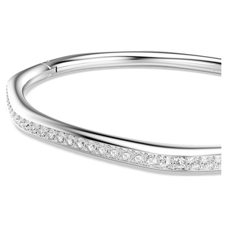 Bracciale rigido Dextera, Forma ottagonale, Taglio Round, Bianco, Placcato rodio