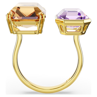 Anello aperto Millenia, Taglio ottagonale, Multicolore, Placcato color oro