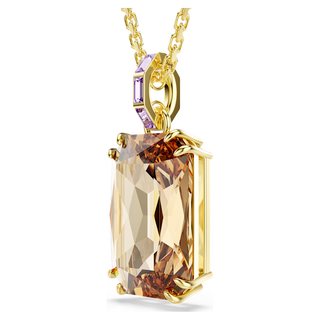 Pendente Millenia, Taglio ottagonale, Caramello, Placcato color oro