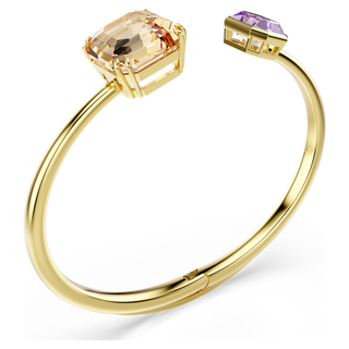 Bracciale rigido Millenia, Taglio ottagonale, Multicolore, Placcato color oro