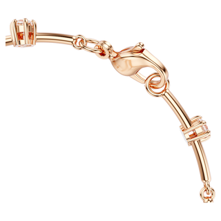 Braccialetto Constella, Crystal Pearl, tagli Round, Bianco, Placcato color oro rosa