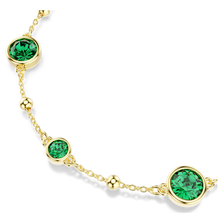 Braccialetto Imber, Taglio Round, Verde, Placcato color oro