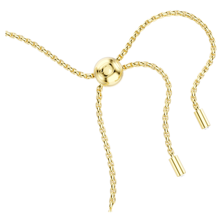 Bracciale Tennis Matrix, Taglio Round, Bianco, Placcato color oro