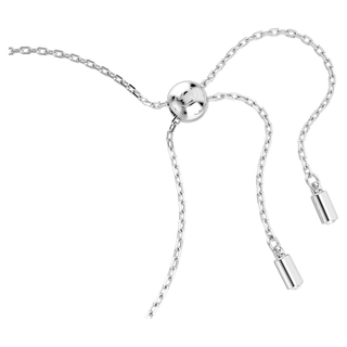 Braccialetto Matrix, Taglio baguette, Nodo, Bianco, Placcato rodio