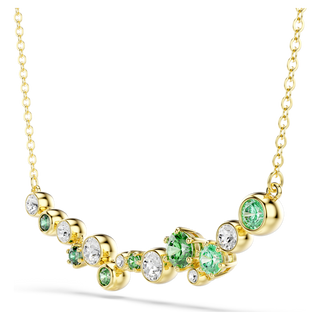 Collana Constella, Taglio misto, Verde, Placcato color oro