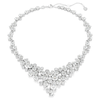 Collana Constella, Taglio misto, Chiusura, Bianca, Placcato rodio