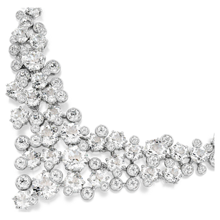 Collana Constella, Taglio misto, Chiusura, Bianca, Placcato rodio