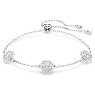 Braccialetto Una Angelic, Taglio Round, Motivi a doppia faccia, Bianco, Placcato rodio