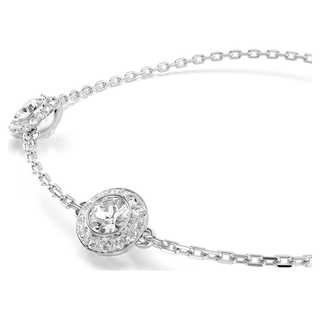 Braccialetto Una Angelic, Taglio Round, Motivi a doppia faccia, Bianco, Placcato rodio