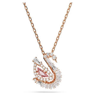 Pendente Swan, Taglio misto, Cigno, Rosa